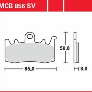 TRW MCB856SV szinterezett fékbetét