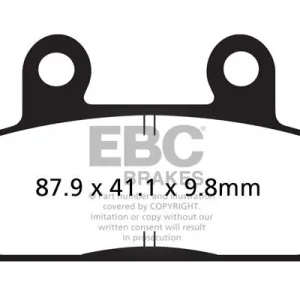 EBC félszinterezett fékbetét - FA124/2V